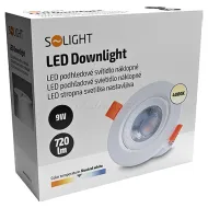 LED podhledové bodové světlo SOLIGHT WD215 9W 4000K 118mm
