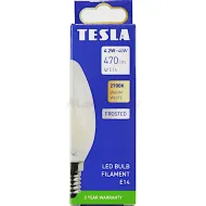 LED žárovka E14 candle FILAMENT Tesla CL144227-1F 230V 4W 470lm 2700K
