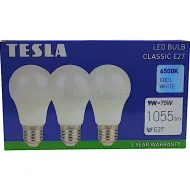 LED žárovka E27 Tesla BL270965-3PACK 230V 9W 1055lm 6500K 3ks
