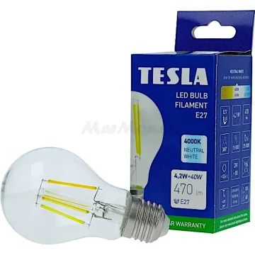 LED žárovka E27 FILAMENT Tesla BL270440-1 230V 4,2W 470lm 4000K