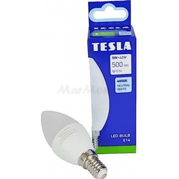LED žárovka E14 candle Tesla CL140540-1 230V 5W 500lm 4000K