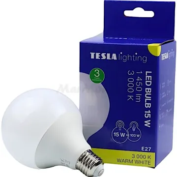 LED žárovka E27 Globe Tesla GL271530-7 230V 15W 1450lm 3000K