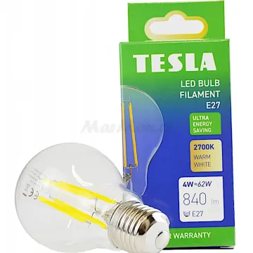 LED žárovka E27 FILAMENT Tesla BL270427-A1 230V 4W 840lm 2700K