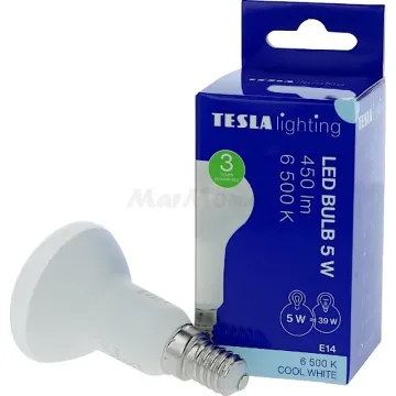 LED žárovka E14 R50 Tesla R5140560-7 230V 5W 450lm 6500K